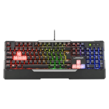 Teclado Gamer Warrior Wakiza Semi Mecânico LED Rainbow - TC208