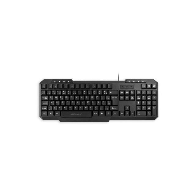 Teclado Multimídia Usb Preto Multilaser - TC206 Teclado Multimídia Usb Preto Multilaser - TC206