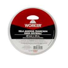 Tela Adesiva para Drywall Trançada 48mm x 20m - WORKER
