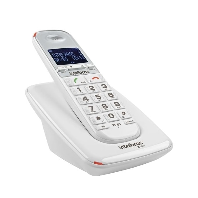 Telefone em Fio TS 63V Branco - INTELBRAS Telefone em Fio TS 63V Branco - INTELBRAS