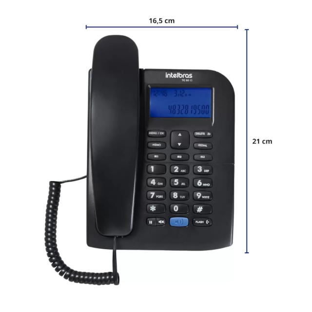 Telefone Mesa Id TC60 ID Grafite - INTELBRAS Telefone Mesa Id TC60 ID Grafite - INTELBRAS