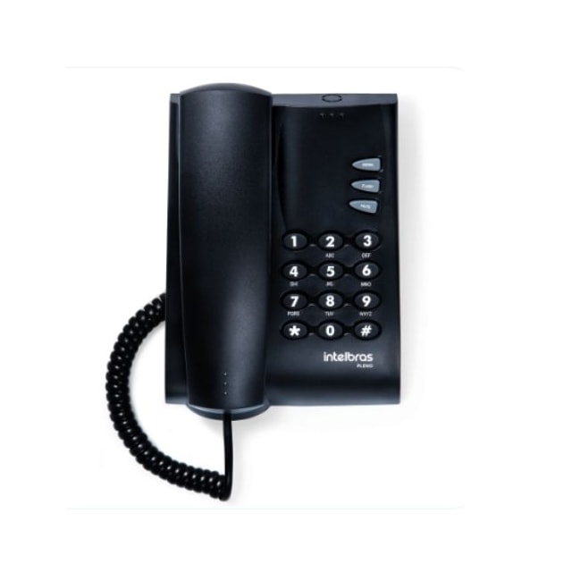 Telefone Mesa Pleno Preto - INTELBRAS Telefone Mesa Pleno Preto - INTELBRAS