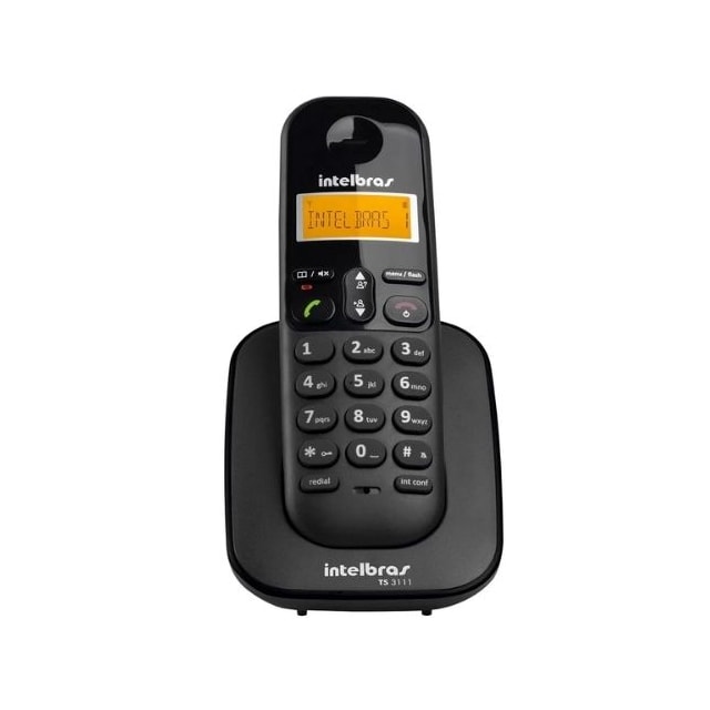 Telefone sem Fio ID Ramal TS3112 Preto - INTELBRAS Telefone sem Fio ID Ramal TS3112 Preto - INTELBRAS