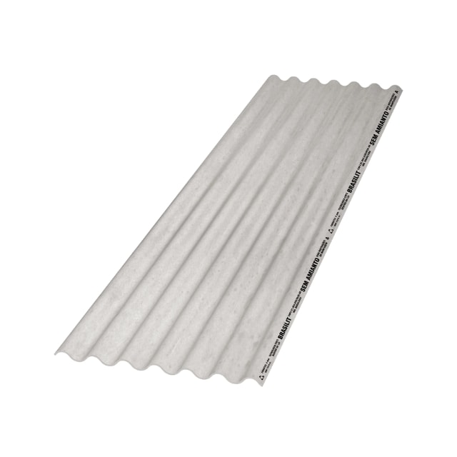 Telha de Fribocimento 2,44m x 0,50cm x 4mm - BRASILIT Telha de Fribocimento 2,44m x 0,50cm x 4mm - BRASILIT