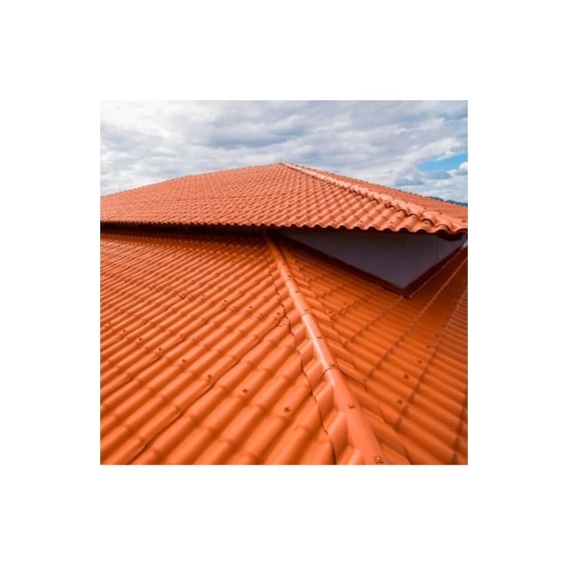 Telha de PVC Colonial Vermelha 2,42 x 0,88m - PRECON Telha de PVC Colonial Vermelha 2,42 x 0,88m - PRECON