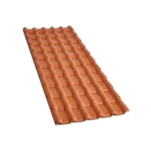 Telha de PVC Colonial Vermelha 2,42 x 0,88m - PRECON