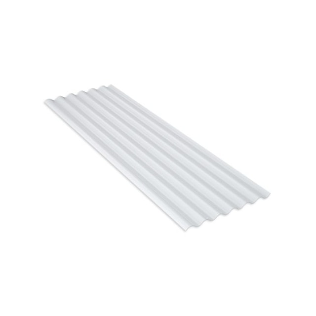 Telha PVC Leitosa Ondulada 2,44 X 1,10m Ondafort - Fortlev  Telha PVC Leitosa Ondulada 2,44 X 1,10m Ondafort - Fortlev