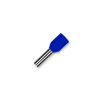 Terminal Tubular Simples Ilhós 2,5mm 21A Azul - DECORLUX Terminal Tubular Simples Ilhós 2,5mm 21A Azul - DECORLUX