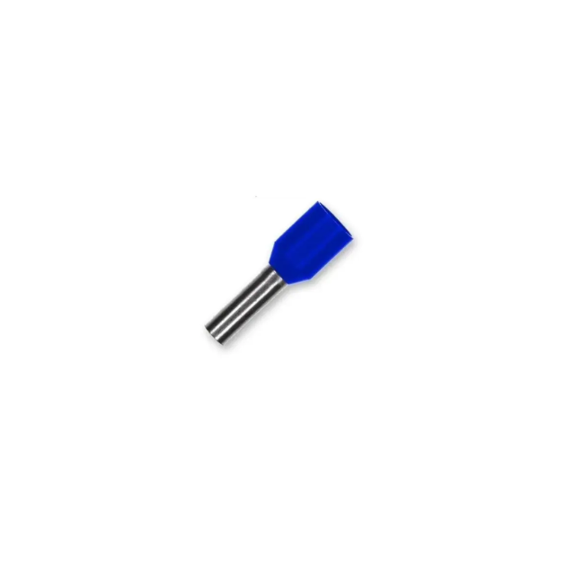 Terminal Tubular Simples Ilhós 2,5mm 21A Azul - DECORLUX Terminal Tubular Simples Ilhós 2,5mm 21A Azul - DECORLUX