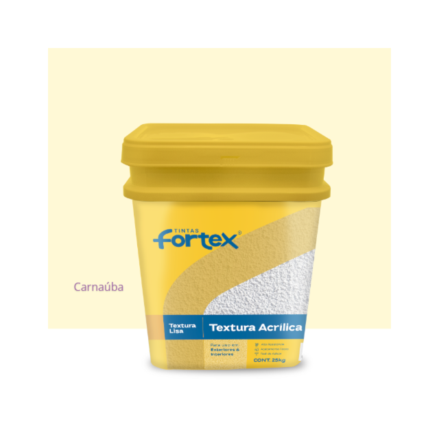 Textura Acrílica Carnaúba 25kg - Fortex