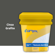 Textura Acrilica Lisa Cinza Grafite 25Kg - FORTEX Textura Acrilica Lisa Cinza Grafite 25Kg - FORTEX