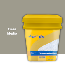 Textura Acrílica Lisa Cinza Médio 25KG - FORTEX Textura Acrílica Lisa Cinza Médio 25KG - FORTEX