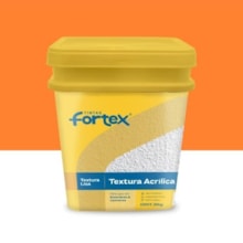 Textura Acrílica Lisa Laranja 25Kg - FORTEX