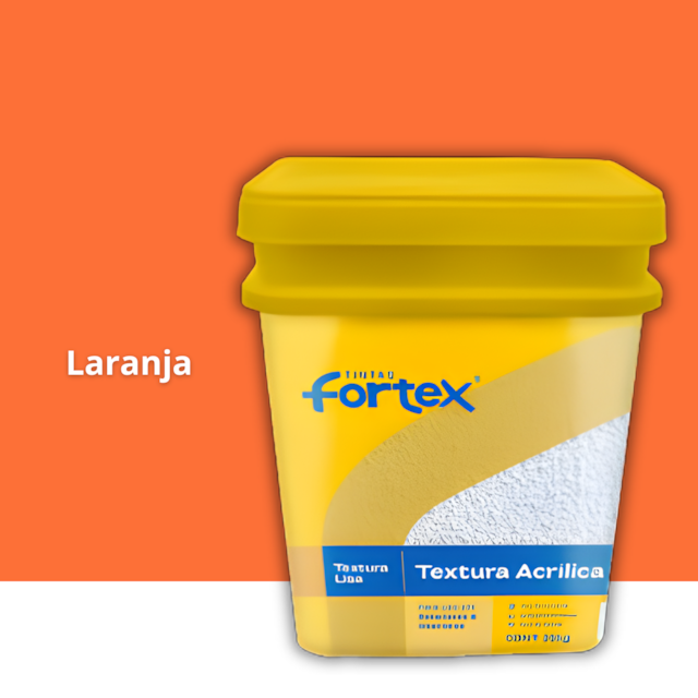 Textura Acrílica Lisa Laranja 25KG - FORTEX Textura Acrílica Lisa Laranja 25KG - FORTEX