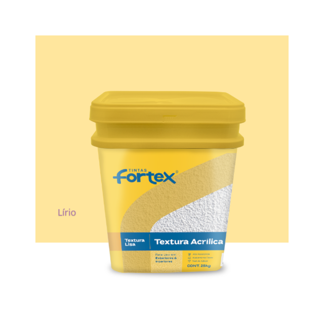 Textura Acrílica Lisa Lírio 25kg - Fortex