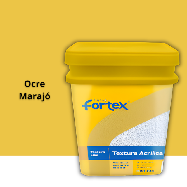 Textura Acrílica Lisa Ocre Marajó 25KG - FORTEX