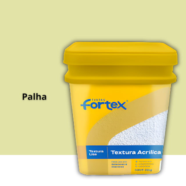 Textura Acrílica Lisa Palha 25KG - FORTEX