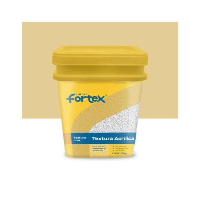 Textura Acrílica Lisa Peróla 25Kg - FORTEX