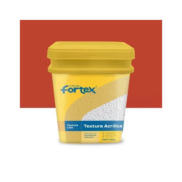 Textura Acrílica Lisa Telha 25Kg - FORTEX