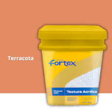 Textura Acrílica Lisa Terracota 25KG - FORTEX