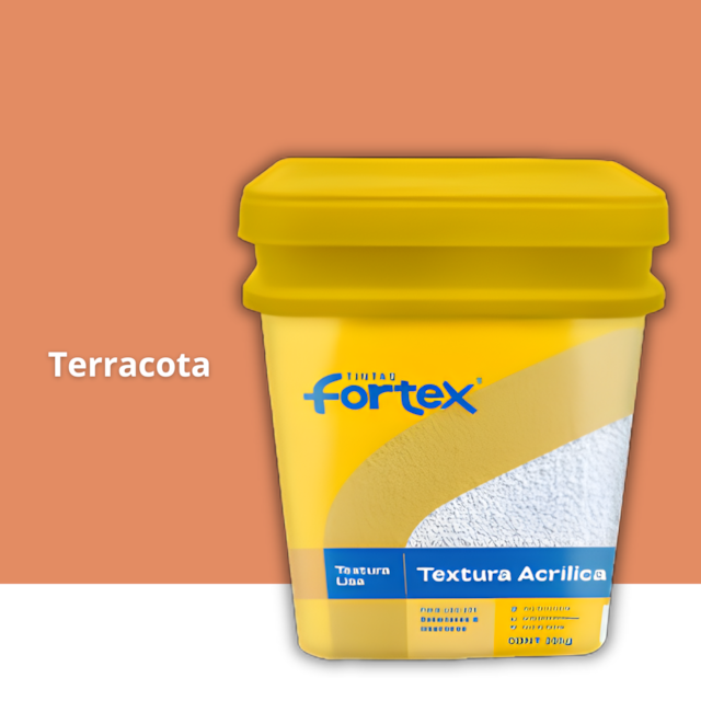 Textura Acrílica Lisa Terracota 25KG - FORTEX