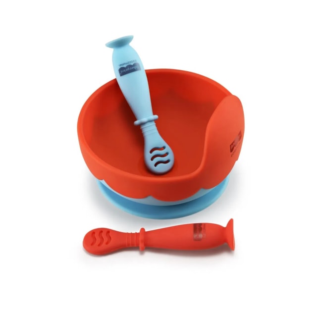 Tigela de Silicone Com Ventosa Yummy! Fisher-Price Azul