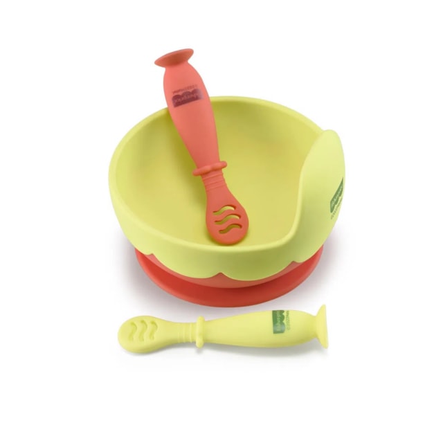 Tigela de Silicone Com Ventosa Yummy! Fisher-Price Coral