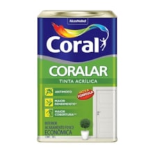 Tinta Acrílica Coralar Branco Neve 18L - Coral