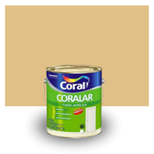 Tinta Acrílica Coralar Camurça 3,6L - Coral Tinta Acrílica Coralar Camurça 3,6L - Coral