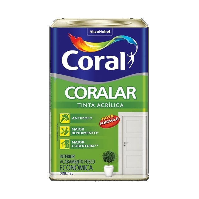 Tinta Acrílica Coralar Palha 18L - Coral