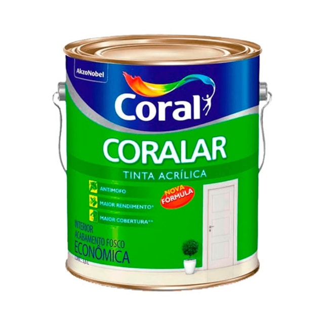 Tinta Acrílica Coralar Palha 3,6L - Coral