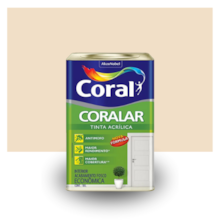 Tinta Acrílica Coralar Pérola 18L - Coral