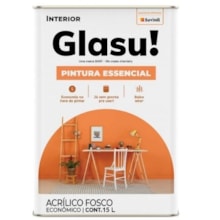 Tinta Acrílica Essencial Fosca Branco Neve 15L - SUVINIL GLASU