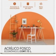 Tinta Acrílica Essencial Fosca Gelo 15L - SUVINIL GLASU Tinta Acrílica Essencial Fosca Gelo 15L - SUVINIL GLASU