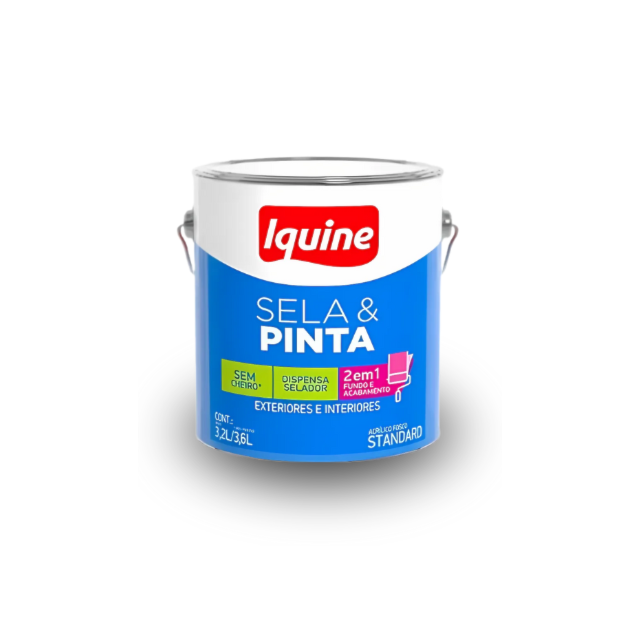 Tinta Acrílica Fosco Sela e Pinta Frevo 3,6L - IQUINE Tinta Acrílica Fosco Sela e Pinta Frevo 3,6L - IQUINE