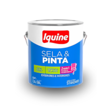 Tinta Acrílica Fosco Sela e Pinta Marfim 3,6L - Iquine Tinta Acrílica Fosco Sela e Pinta Marfim 3,6L - Iquine