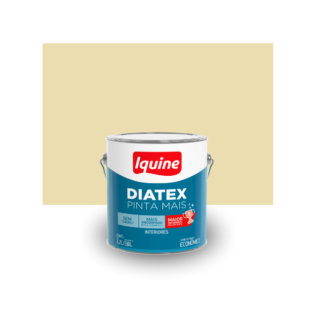 Tinta Acrílica Fosco Sela e Pinta Marfim 3,6L - Iquine Tinta Acrílica Fosco Sela e Pinta Marfim 3,6L - Iquine