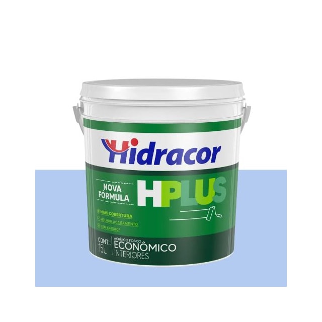 Tinta Acrílica Hplus Azul Pavão 15L - HIDRACOR