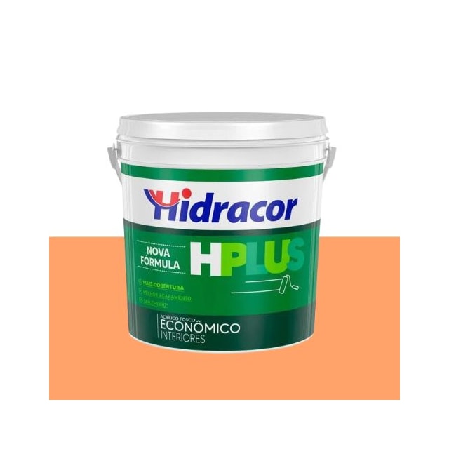 Tinta Acrílica Hplus Pêssego 3,6L - Hidracor