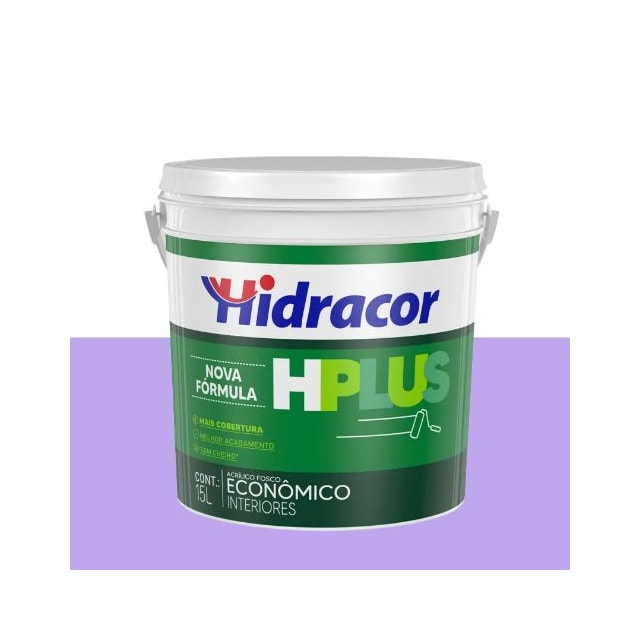 Tinta Acrílica Hplus Violeta Claro 15L - HIDRACOR