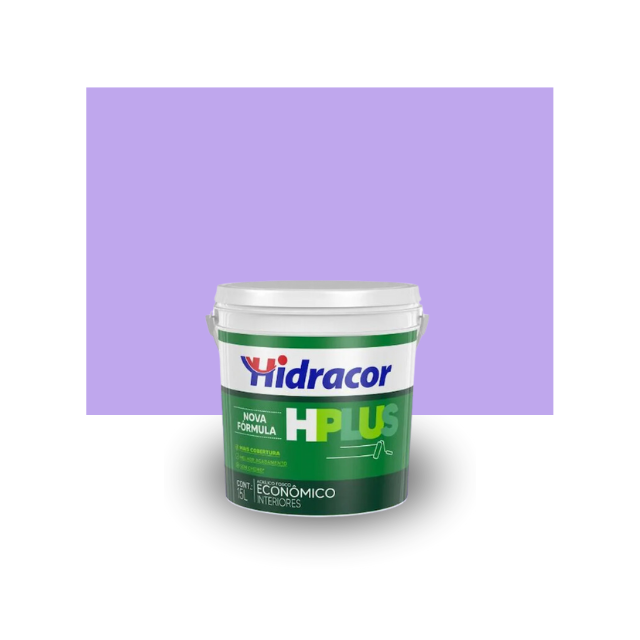 Tinta Acrílica Hplus Violeta Claro 15L - HIDRACOR Tinta Acrílica Hplus Violeta Claro 15L - HIDRACOR