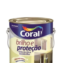 Tinta Acrílica Semibrilho Brilho e Proteção 3,6L Branco - Coral 