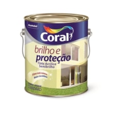 Tinta Acrílica Semibrilho Brilho e Proteção 3,6L Branco - Coral 