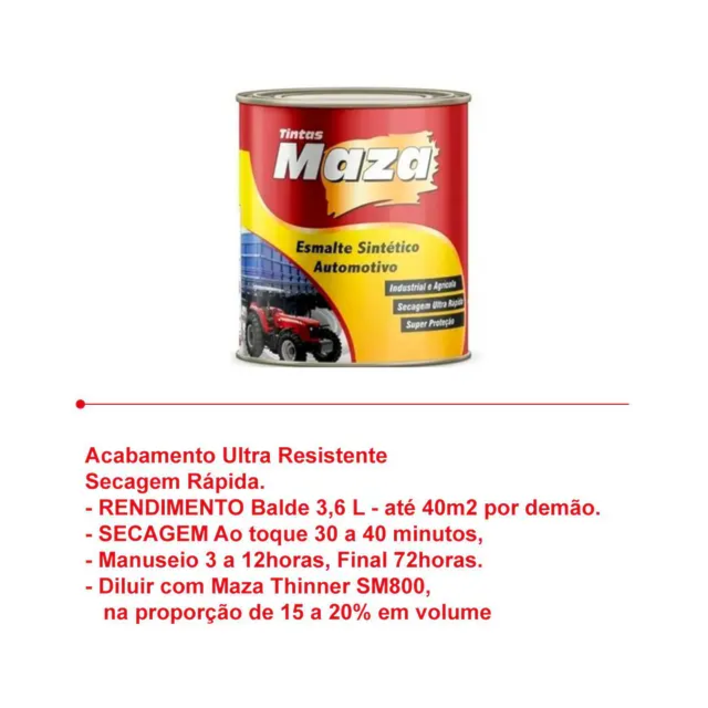 Tinta Automotiva Sintético para Metal e Madeira Alumínio 900ml - MAZA Tinta Automotiva Sintético para Metal e Madeira Alumínio 900ml - MAZA