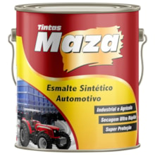 Tinta Automotiva Sintético para Metal e Madeira Branco Puro 3,6 Litros - MAZA