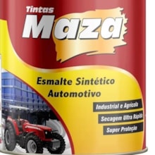 Tinta Automotiva Sintético para Metal e Madeira Branco Puro 900ml - Maza 