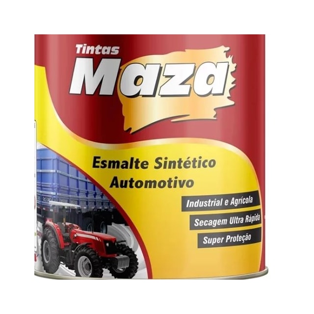 Tinta Automotiva Sintético para Metal e Madeira Branco Puro 900ml - Maza 