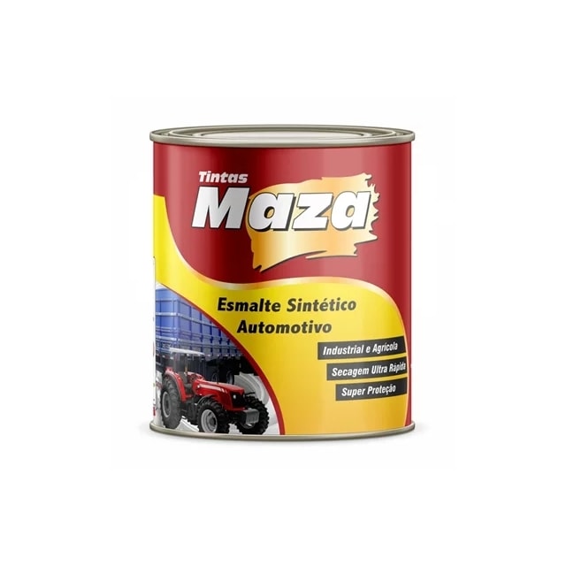 Tinta Automotiva Sintético para Metal e Madeira Branco Puro 900ml - Maza 