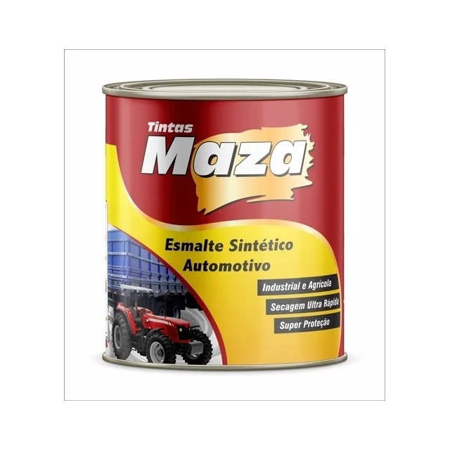 Tinta Automotiva Sintético para Metal e Madeira Vermelho 900ml - Maza 