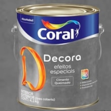 Tinta Decora Efeito Cimento Queimado Imensidão Cinza 4,8KG - CORAL